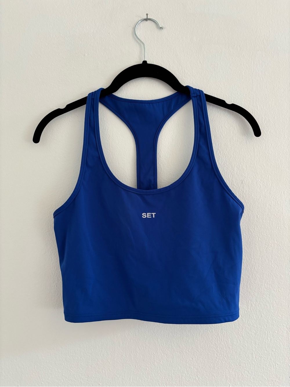 SET Active Royal Blue Racerback Crop Sports Bra